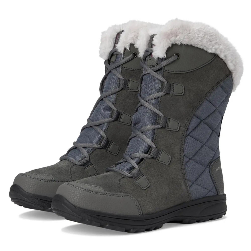 LIKE NEW Columbia Ice Maiden II Waterproof Women's Size 7.5 Gray Snow Boot